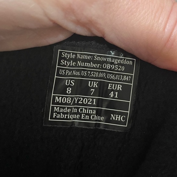 Men's or Women’s Black and Orange Waterproof Insulated Snow Boots - Picture 10 of 15